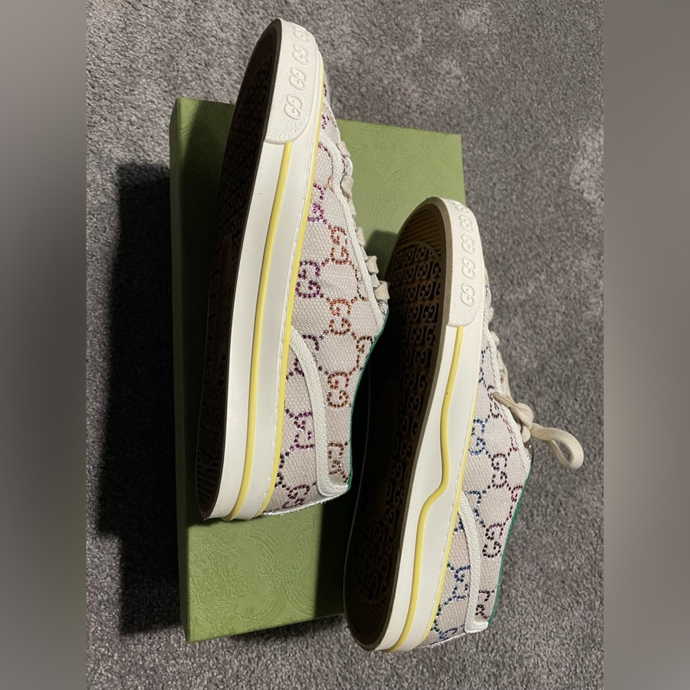 Gucci 1977 sparkle classic gg logo tennis shoes - Picture 5 of 16